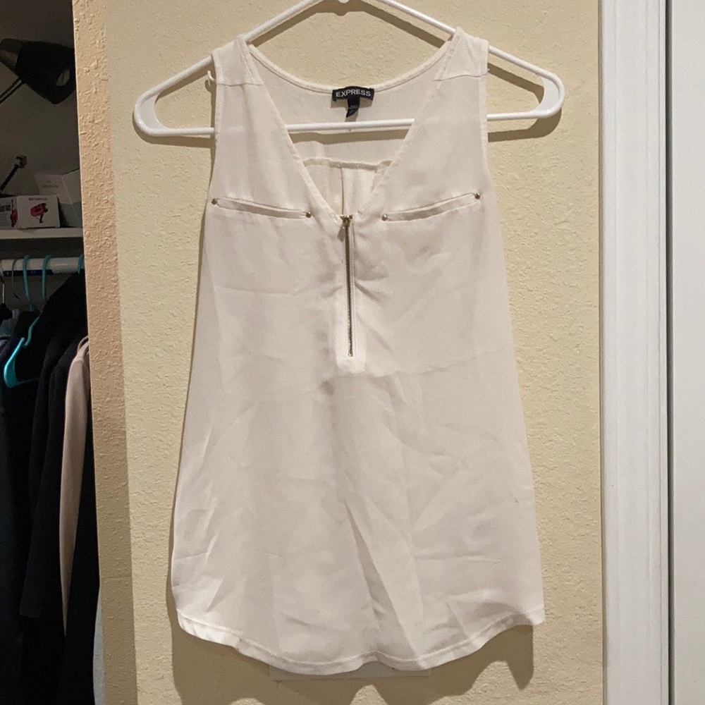 Sheer white Top